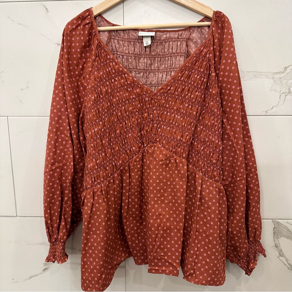 Ava & Viv plus size long sleeve blouse